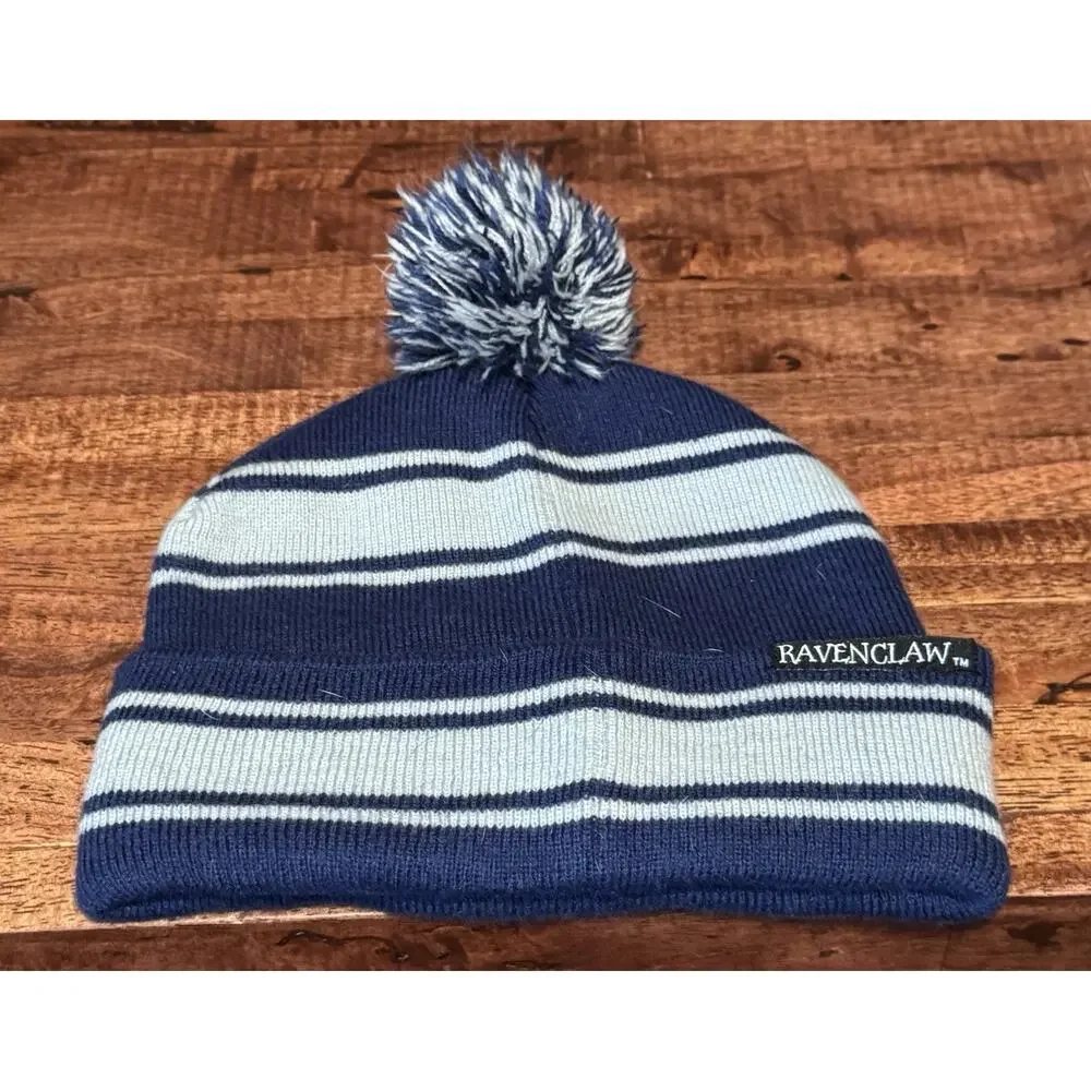 Harry Potter Raven Claw Hat Beanie Gray & Blue